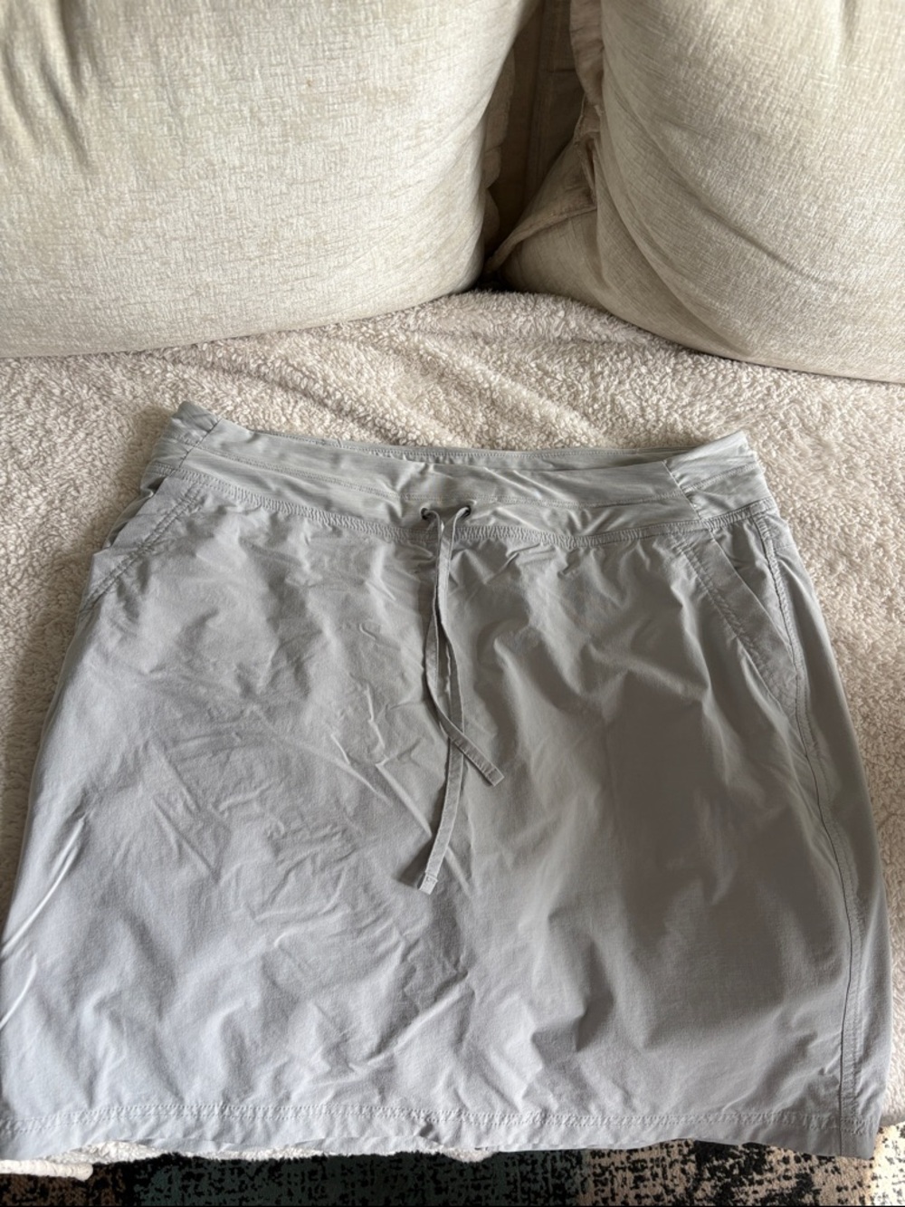 Duluth Trading Co Light Gray Active Skort Plus Size